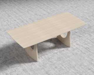 Arco Dining Table - Washed Natural Oak Arco Dining Table - Washed Natural Oak