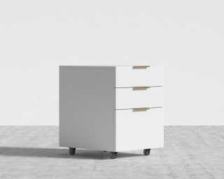 Augustus Storage Unit - Glossy White Lacquer Augustus Storage Unit - Glossy White Lacquer