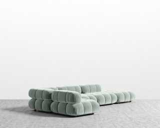 Belia Modular Sectional - Plush Velvet - Moonstone