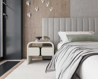 Berlin Bed Scene with Vienna Nightstand Berlin Bed Scene with Vienna Nightstand