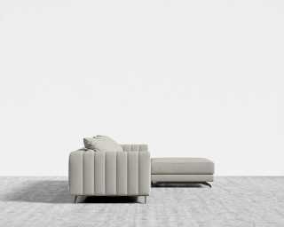 Berlin Sectional Sofa - Trento Microfiber Leather - Trento Taupe