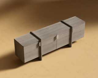 Cassia Entry Console - Grey Oak Cassia Entry Console - Grey Oak