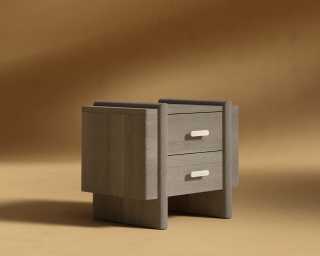 Cassia Nightstand - Grey Oak