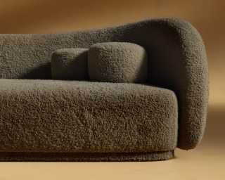 Diane_Sofa_Shearling - Espresso