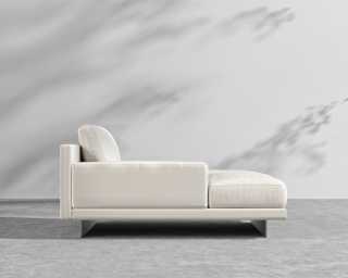 Dresden Outdoor Left Chaise with Armrest - Palisades Dresden Outdoor Left Chaise with Armrest - Palisades