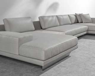 Dresden Outdoor Modular Sectional - Encino - White Terrazzo