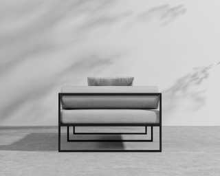 Everett Outdoor Daybed - Encino - Black Frame Everett Outdoor Daybed - Encino - Black Frame