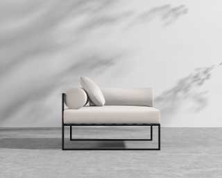 Everett Outdoor Right Corner - Palisades - Black Everett Outdoor Right Corner - Palisades - Black