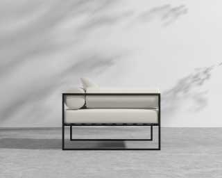 Everett Outdoor Left Corner - Palisades - Black Everett Outdoor Left Corner - Palisades - Black