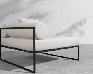 Everett Outdoor Left Corner - Palisades - Black Everett Outdoor Left Corner - Palisades - Black