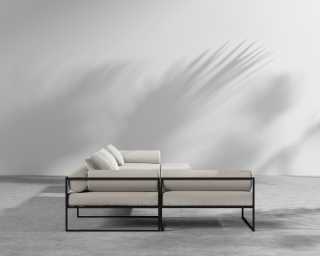 Everett Outdoor Modular Sectional - Left Hand Facing - Palisades - Black Everett Outdoor Modular Sectional - Left Hand Facing - Palisades - Black