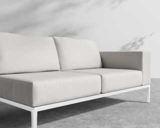 Francis 2 Seater Right Arm - Palisades - White 