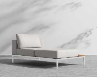 Francis Chaise Right - Palisades - White Francis Chaise Right - Palisades - White