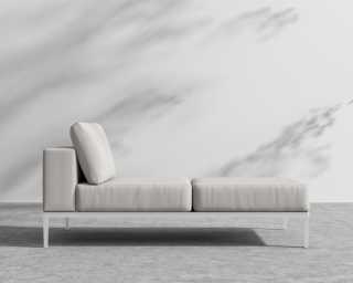 Francis Chaise Right - Palisades - White Francis Chaise Right - Palisades - White