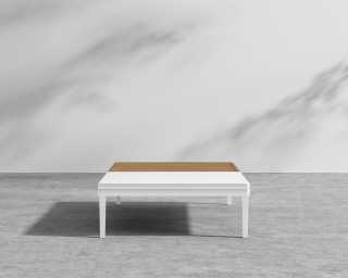 Outdoor Francis Coffee Table - White Frame Outdoor Francis Coffee Table - White Frame