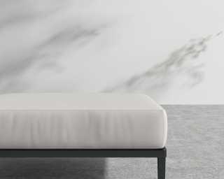 Francis Outdoor Ottoman - Palisades - Black Frame