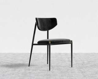 Geno Dining Chair - Plush Velvet - Black 2022 - Black Frame Geno Dining Chair - Plush Velvet - Black 2022 - Black Frame