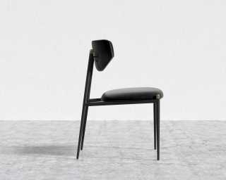 Geno Dining Chair - Plush Velvet - Black 2022 - Black Frame Geno Dining Chair - Plush Velvet - Black 2022 - Black Frame