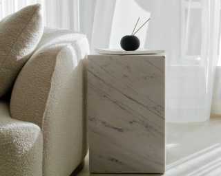 Liza Side Table - White Marble Liza Side Table - White Marble