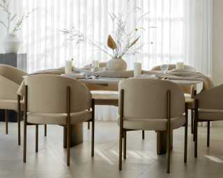 Solana Dining Table with Solana Chairs