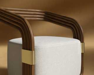 JL Curva Lounge Chair - Modern Felt - Alesund JL Curva Lounge Chair - Modern Felt - Alesund