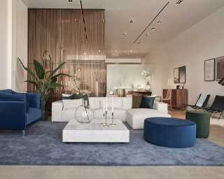 Nova poufs_ Featuring Porter Sectional and liza coffee table Nova poufs_ Featuring Porter Sectional and liza coffee table