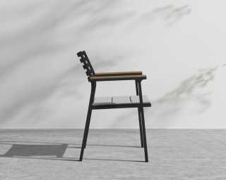 Linnea Dining Chair - Black Frame, Encino