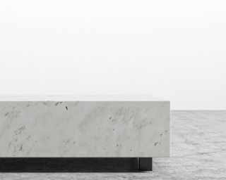 Liza Coffee Table - Carrara Marble 40x40