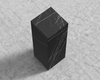 Liza Pedestal - Black Marble Liza Pedestal - Black Marble