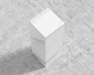 Liza_Pedestal_White_Calacatta_Ceramic