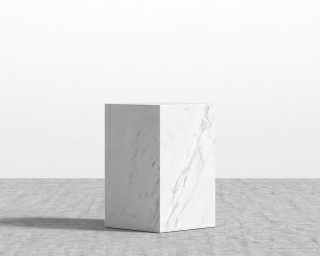 Liza Side Table - White Carrara Marble Liza Side Table - White Carrara Marble