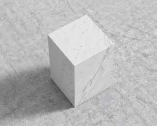 Liza Side Table - White Carrara Marble Liza Side Table - White Carrara Marble