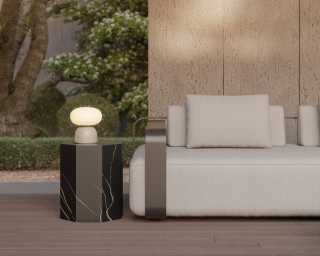 Nobi Outdoor Sectional Sofa - Palisades - Black