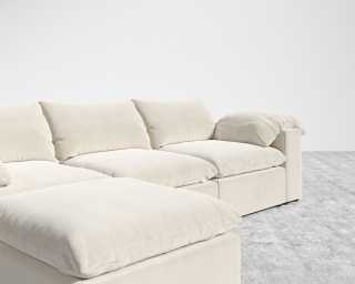 Nuvo_Sectional_Plush_Velvet - Cloud