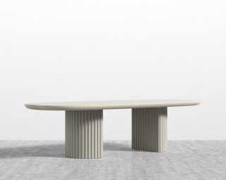 Osten Table - 120" - Alabaster Lacquer Osten Table - 120" - Alabaster Lacquer