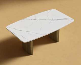 Solana_Dining_Table_White_Calacatta_Ceramic_Brass
