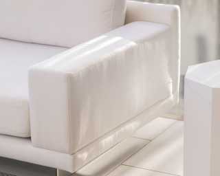 Outdoor Dresden Scene featuring Outdoor Liza Coffee Table and Outdoor Nova Poufs Outdoor Dresden Scene featuring Outdoor Liza Coffee Table and Outdoor Nova Poufs