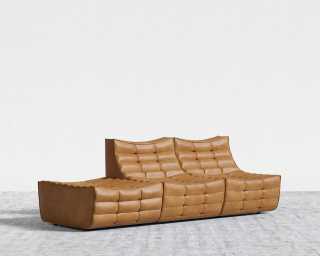 Tanner Open End Sofa - Microfiber Leather - Trento Morocco