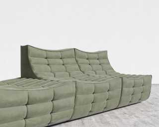 Tanner Open End Sofa - Venice Vegan Suede - Sage