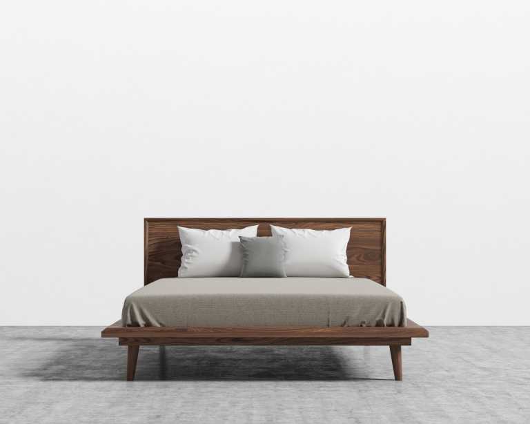 Asher Bed in Queen - Walnut