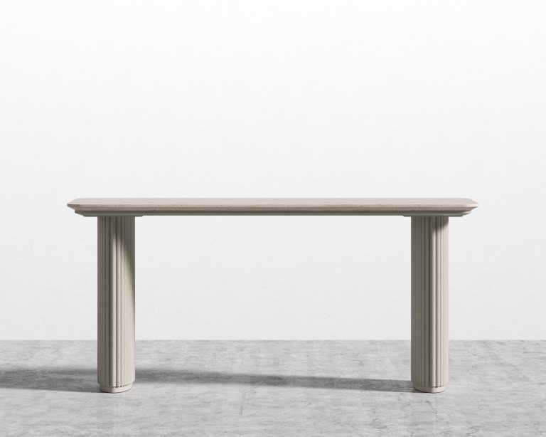 Athena Desk 63 - Alabaster - Travertine Athena Desk 63 - Alabaster - Travertine