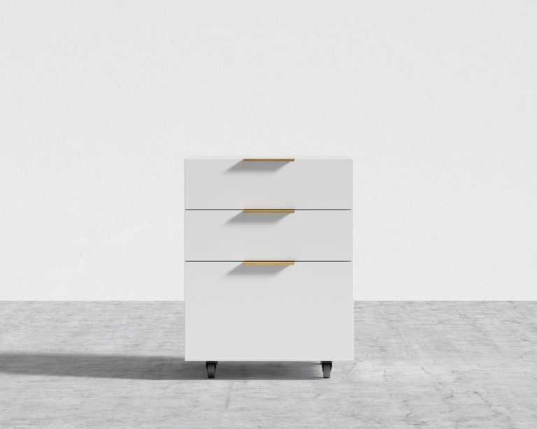 Augustus Storage Unit - Glossy White Lacquer Augustus Storage Unit - Glossy White Lacquer
