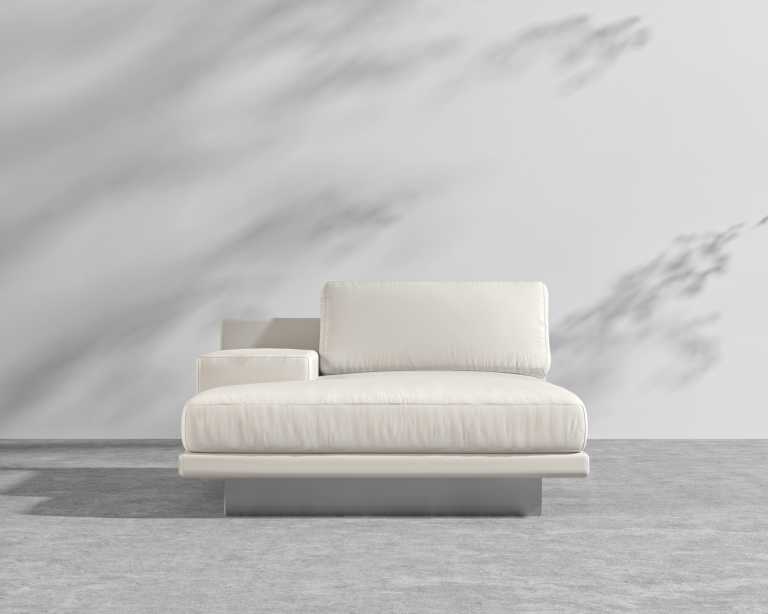 Dresden Outdoor Left Chaise with Armrest - Palisades Dresden Outdoor Left Chaise with Armrest - Palisades