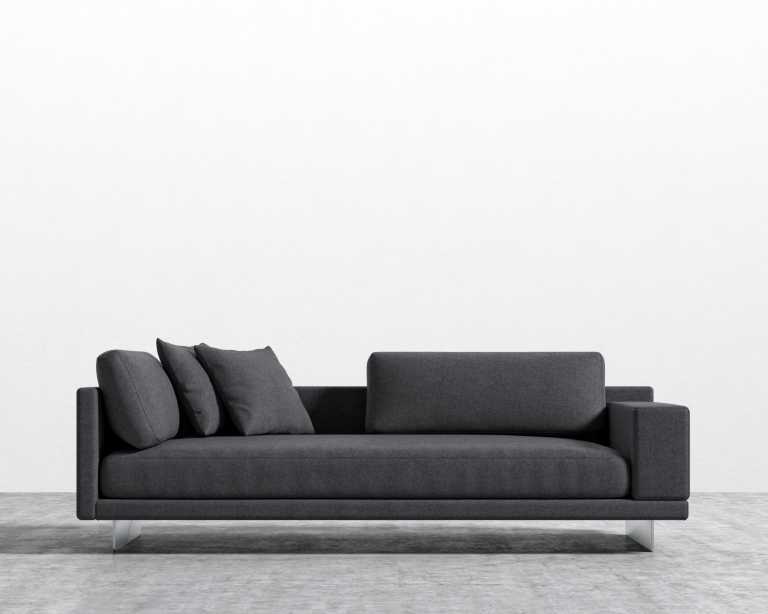 Dresden Right Arm Sofa - Plush Weave Narwhal Dresden Right Arm Sofa - Plush Weave Narwhal