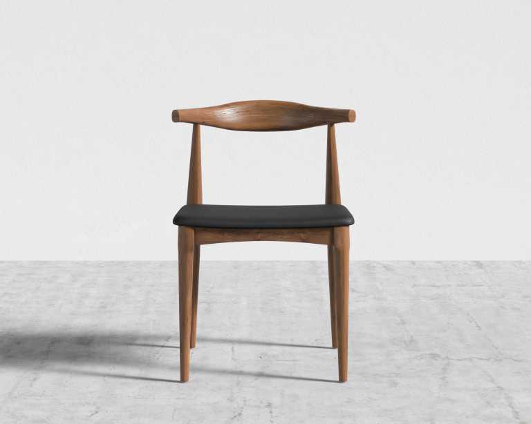 Elbow Chair - Walnut - Trento Jet Black Elbow Chair - Walnut - Trento Jet Black