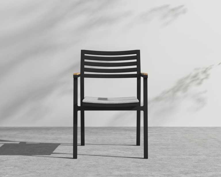 Linnea Dining Chair - Black Frame, Encino