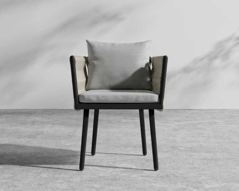 Pierre Chair - Black Frame - Encino - Taupe Rattan Pierre Chair - Black Frame - Encino - Taupe Rattan