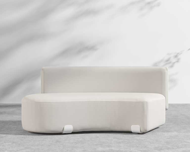 Tano Outdoor Left Corner - Palisades - White Tano Outdoor Left Corner - Palisades - White