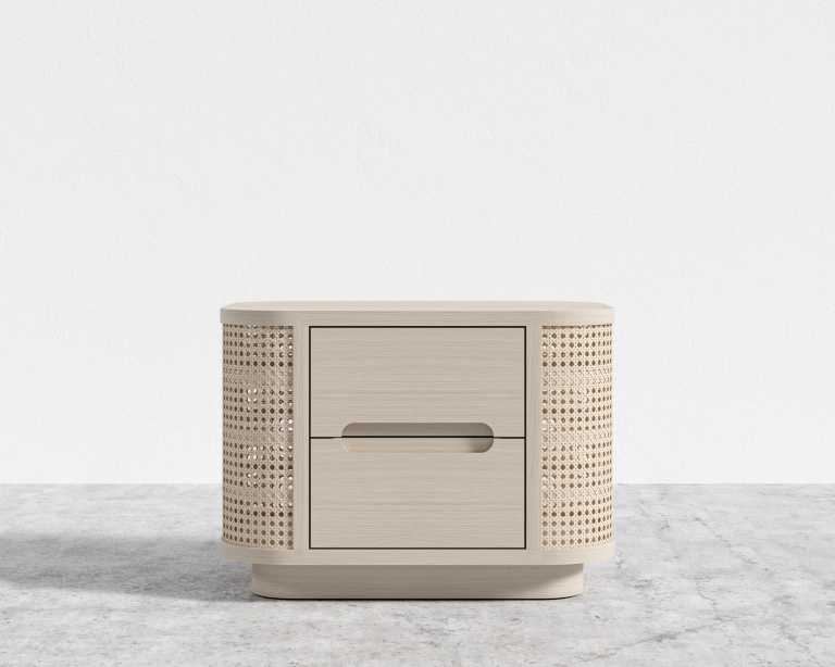 Wishbone Nightstand - Washed Natural Oak Wishbone Nightstand - Washed Natural Oak