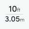 10' | 3.05m